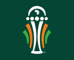 pode marfim costa 2023 símbolo logotipo abstrato africano copo do nações futebol Projeto vetor ilustração com verde fundo