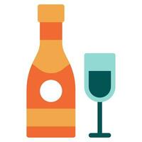 champanhe ícone para uiux, rede, aplicativo, infográfico, etc vetor