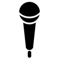 símbolo do ícone do microfone em fundo branco vetor