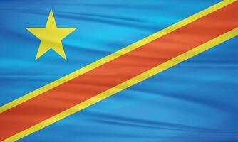 ilustração do democrático república do a Congo bandeira e editável vetor país bandeira