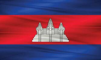 ilustração do Camboja bandeira e editável vetor do Camboja país bandeira