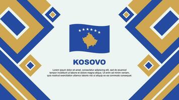 Kosovo bandeira abstrato fundo Projeto modelo. Kosovo independência dia bandeira papel de parede vetor ilustração. Kosovo desenho animado