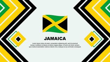 Jamaica bandeira abstrato fundo Projeto modelo. Jamaica independência dia bandeira papel de parede vetor ilustração. Jamaica Projeto
