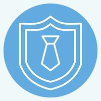 ícone o negócio seguro 2. relacionado para finança símbolo. azul olhos estilo. simples Projeto editável. simples ilustração vetor