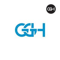 carta ggh monograma logotipo Projeto vetor