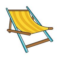 cadeira de praia ilustração vetor