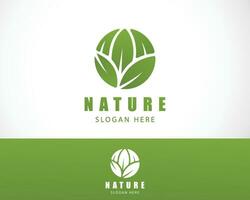 natureza logotipo criativo círculo emblema marca o negócio saúde vetor