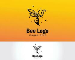 abelha logotipo criativo animal vôo o negócio Projeto vetor