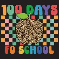 100 dias para escola, escola dias, 100 dias, maçã vetor