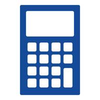 calculadora ícone ou logotipo ilustração glifo estilo vetor