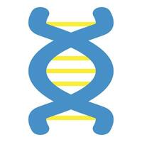 dna ícone ou logotipo ilustração plano cor estilo vetor