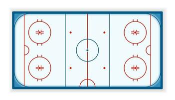 detalhado ilustração do uma Hockey no gelo pista, campo, tribunal, eps10 vetor