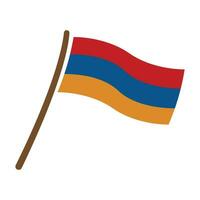 armênio bandeira ícone vetor modelo