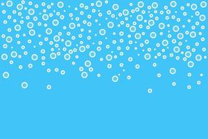 bolhas no fundo da água. ilustração vetorial em design plano vetor