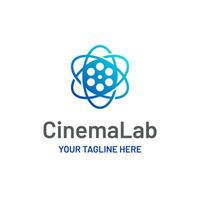 filme cinema filme laboratório inovação tecnologia vetor abstrato ilustração logotipo ícone Projeto modelo elemento