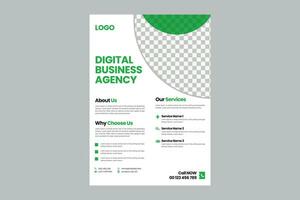 corporativo negócios, digital marketing agência folheto folheto projeto, cobrir moderno disposição, anual relatório, poster, folheto dentro a4 modelo vetor