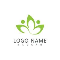 lótus logotipos vetor modelo símbolo elemento natureza