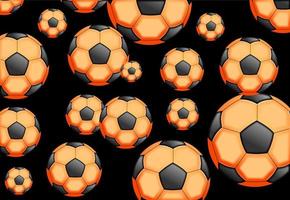 desenho de fundo de bola de futebol laranja vetor