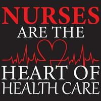 enfermeiras estão a coração do saúde Cuidado, enfermagem projeto, enfermeira vetor