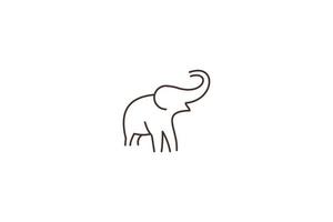 ilustração em vetor ícone design de modelo de logotipo de elefante