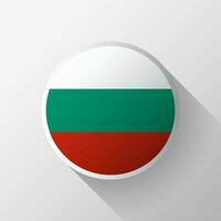criativo Bulgária bandeira círculo crachá vetor