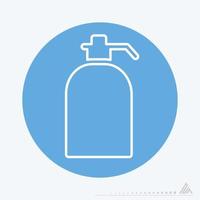 gráfico de vetor de - lavagem à mão - estilo monocromático azul