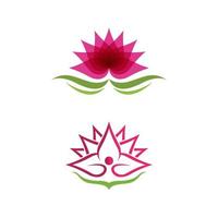 ícone de vetor de flor de lótus de beleza