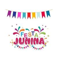 ilustração em vetor elemento festa junina