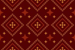 vermelho tradicional étnico padronizar paisley flor ikat fundo abstrato asteca africano indonésio indiano desatado padronizar para tecido impressão pano vestir tapete cortinas e sarongue vetor