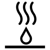 sinal de símbolo de líquidos quentes isolado em fundo branco, ilustração vetorial eps.10 vetor