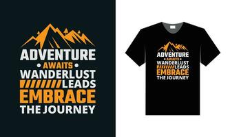 melhor t camisa Projeto para viagem turismo inspiração. vetor