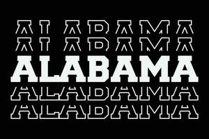 patriótico EUA Estado Alabama camiseta Projeto vetor