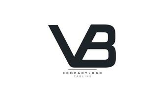 alfabeto cartas iniciais monograma logotipo vb,vb inicial, vb carta vetor