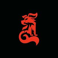 vermelho Raposa moderno logotipo, logótipo elemento para modelo. vetor