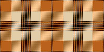 internet tecido tartan fundo, fêmea Verifica padronizar vetor. curva xadrez têxtil textura desatado dentro laranja e luz cores. vetor