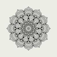 linear floral mandala criativo ornamental decorativo elemento círculo forma vetor ilustração