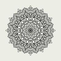 linear floral mandala criativo ornamental decorativo elemento círculo forma vetor ilustração