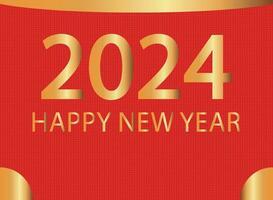 2024 feliz Novo ano fundo vetor