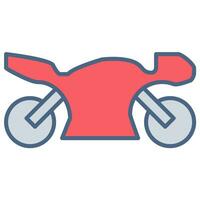 motocicleta ícone ou logotipo ilustração preenchidas cor estilo vetor