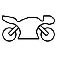 motocicleta ícone ou logotipo ilustração esboço Preto estilo vetor