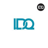carta ldq monograma logotipo Projeto vetor