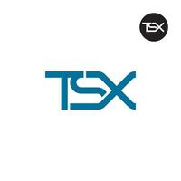 carta tsx monograma logotipo Projeto vetor