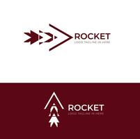 foguete espaço moderno logotipo vetor para logística companhia e de outros