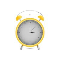 alarme toque ícone vetor ilustração, plano cartão alarme relógio sinos som isolado em branco.tocando alarme relógio plano ilustração.
