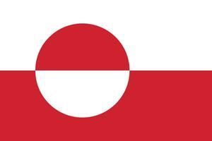 bandeira do groenlândia.nacional bandeira do Groenlândia vetor