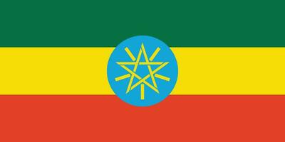 bandeira do etiópia.nacional bandeira do Etiópia vetor