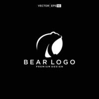 Urso logotipo animal vetor Projeto gráfico ilustração