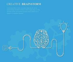 criativo chuva de ideias conceito o negócio idéia vetor