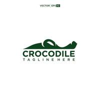 cabeça crocodilo logotipo Projeto inspiração vetor