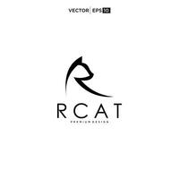 gato logotipo Projeto. animal Cuidado negativo espaço estilo conceito elemento símbolo vetor ícone ilustração